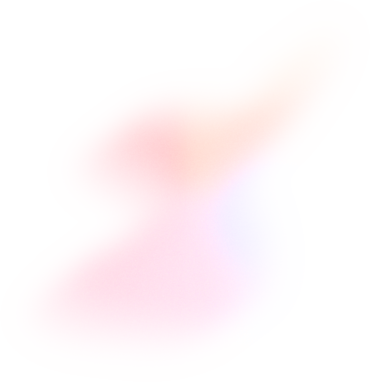 Glowy Gradient Abstract Brush Stroke Blob